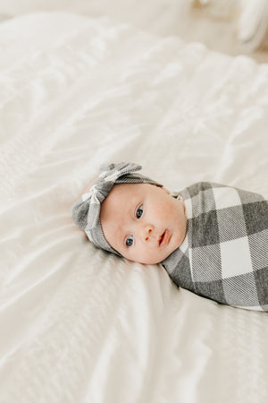Knit Headband Bow - Scotland