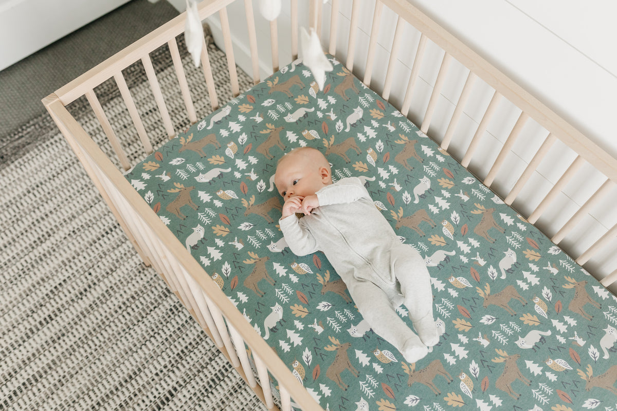 Premium Knit Fitted Crib Sheet - Atwood