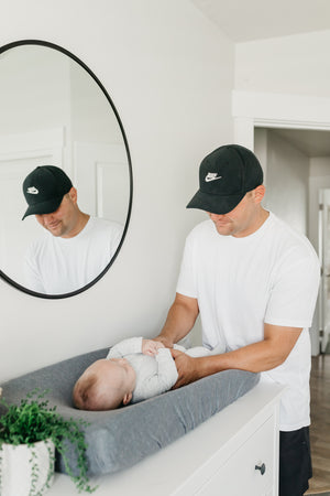 Premium Knit Diaper Changing Pad Cover - Slate