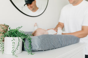 Premium Knit Diaper Changing Pad Cover - Slate
