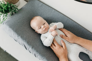 Premium Knit Diaper Changing Pad Cover - Slate
