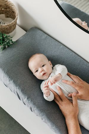 Premium Knit Diaper Changing Pad Cover - Slate