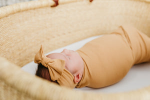 Knit Swaddle Blanket - Dune