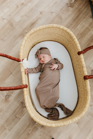 Knit Headband Bow - Gobi