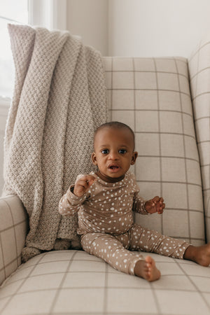 2pc Long Sleeve Pajama Set - Fawn