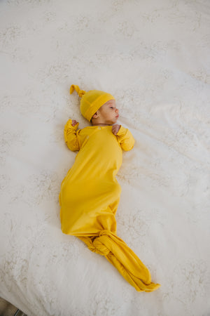 Knotted Gown - Banana