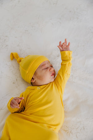 Knotted Gown - Banana