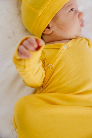 Knotted Gown - Banana