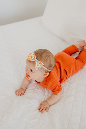 Bowtie Nylon Bow - Citrus