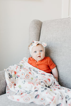 Knit Headband Bow - Baja