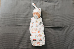 Knit Swaddle Blanket - Baja