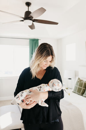 Knit Swaddle Blanket - Baja