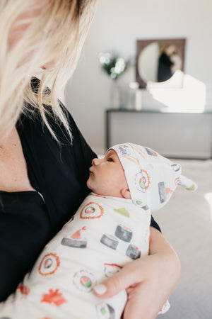 Knit Swaddle Blanket - Baja