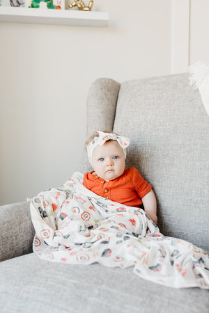 Knit Swaddle Blanket - Baja