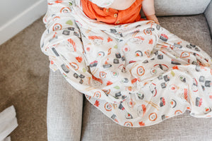 Knit Swaddle Blanket - Baja