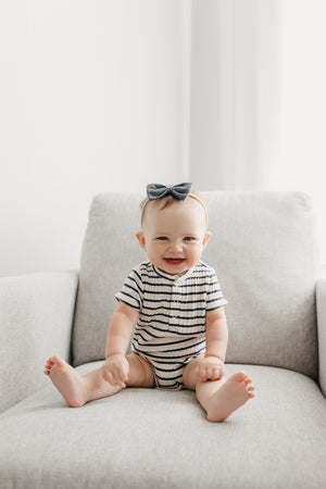 Bowtie Nylon Bow - Denim