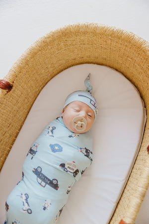 Knit Swaddle Blanket - Leo
