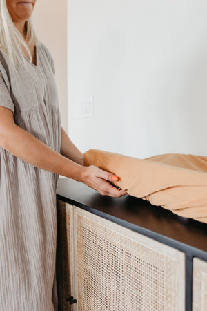 Premium Knit Diaper Changing Pad Cover - Dune