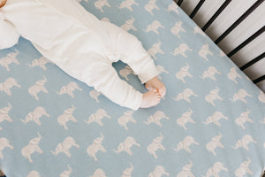 Premium Knit Fitted Crib Sheet - Peanut