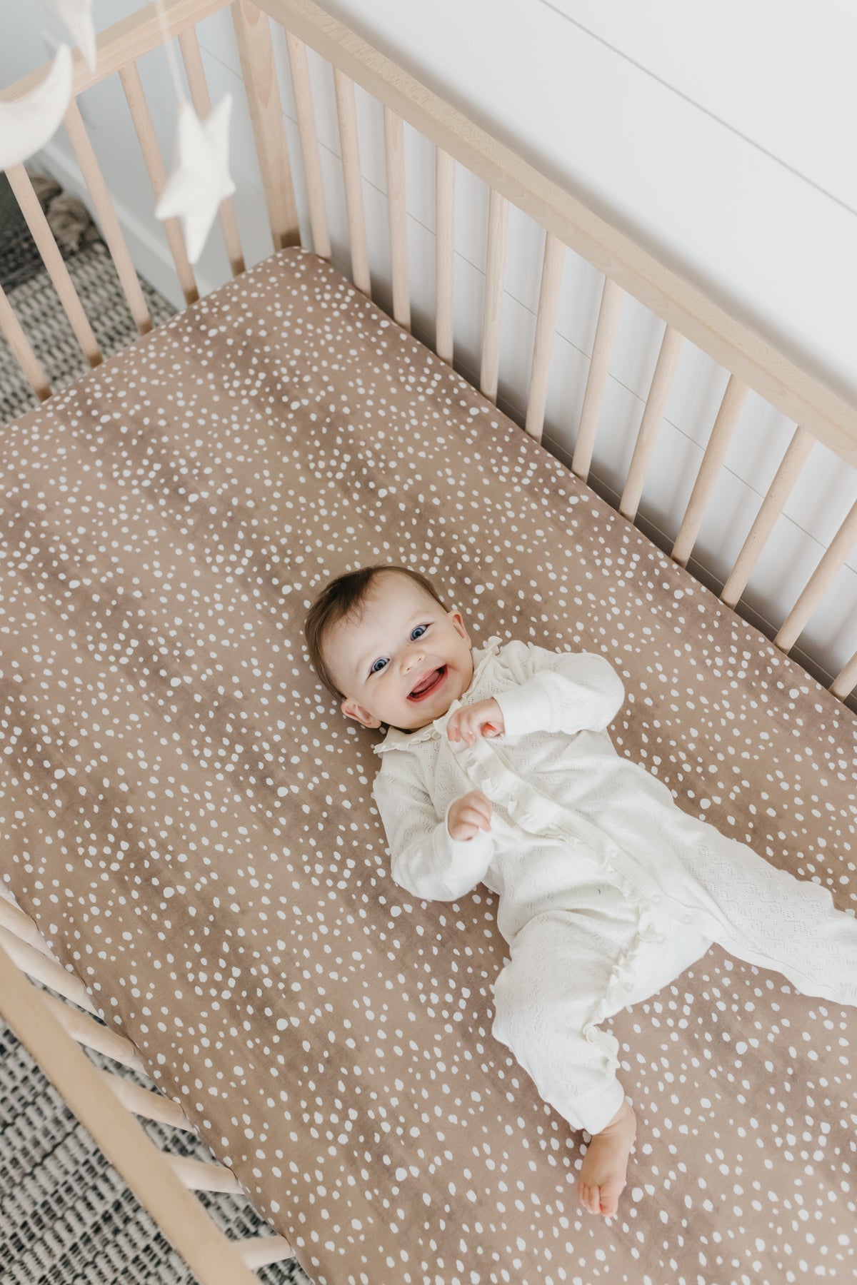 Premium Knit Fitted Crib Sheet - Fawn
