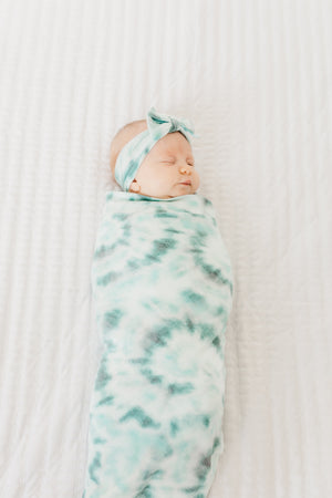 Knit Swaddle Blanket - Bahama