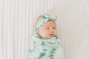 Knit Headband Bow - Bahama