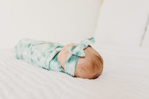 Knit Headband Bow - Bahama