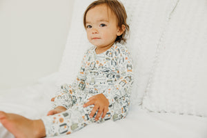 2pc Long Sleeve Pajama Set - Bones