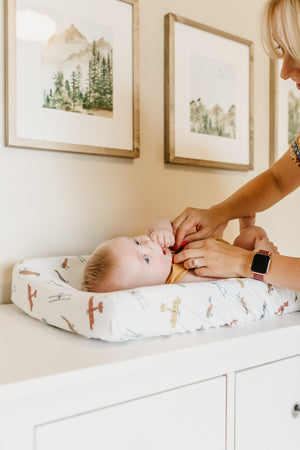 Premium Knit Diaper Changing Pad Cover - Ace