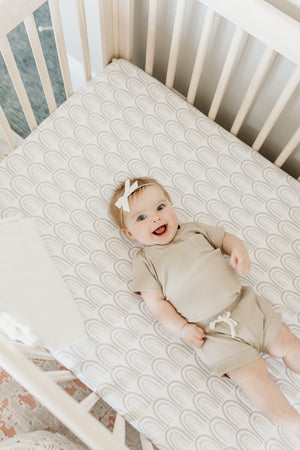 Premium Knit Fitted Crib Sheet - Bliss