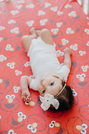 Premium Knit Fitted Crib Sheet - Elmo