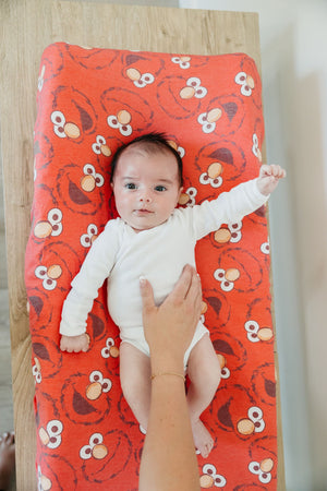 Premium Knit Diaper Changing Pad Cover - Elmo