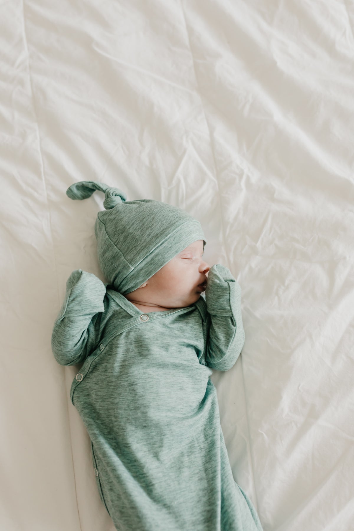 Newborn Knotted Gown - Emerson