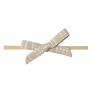 Ribbon Nylon Bow - Clay