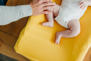 Premium Knit Diaper Changing Pad Cover - Banana