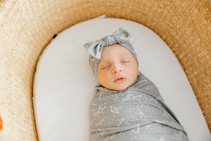 Knit Headband Bow - Astro