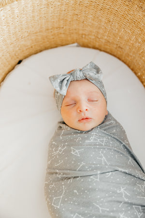 Knit Headband Bow - Astro