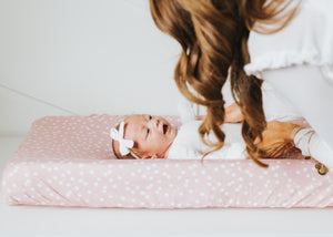 Premium Knit Diaper Changing Pad Cover - Lucy