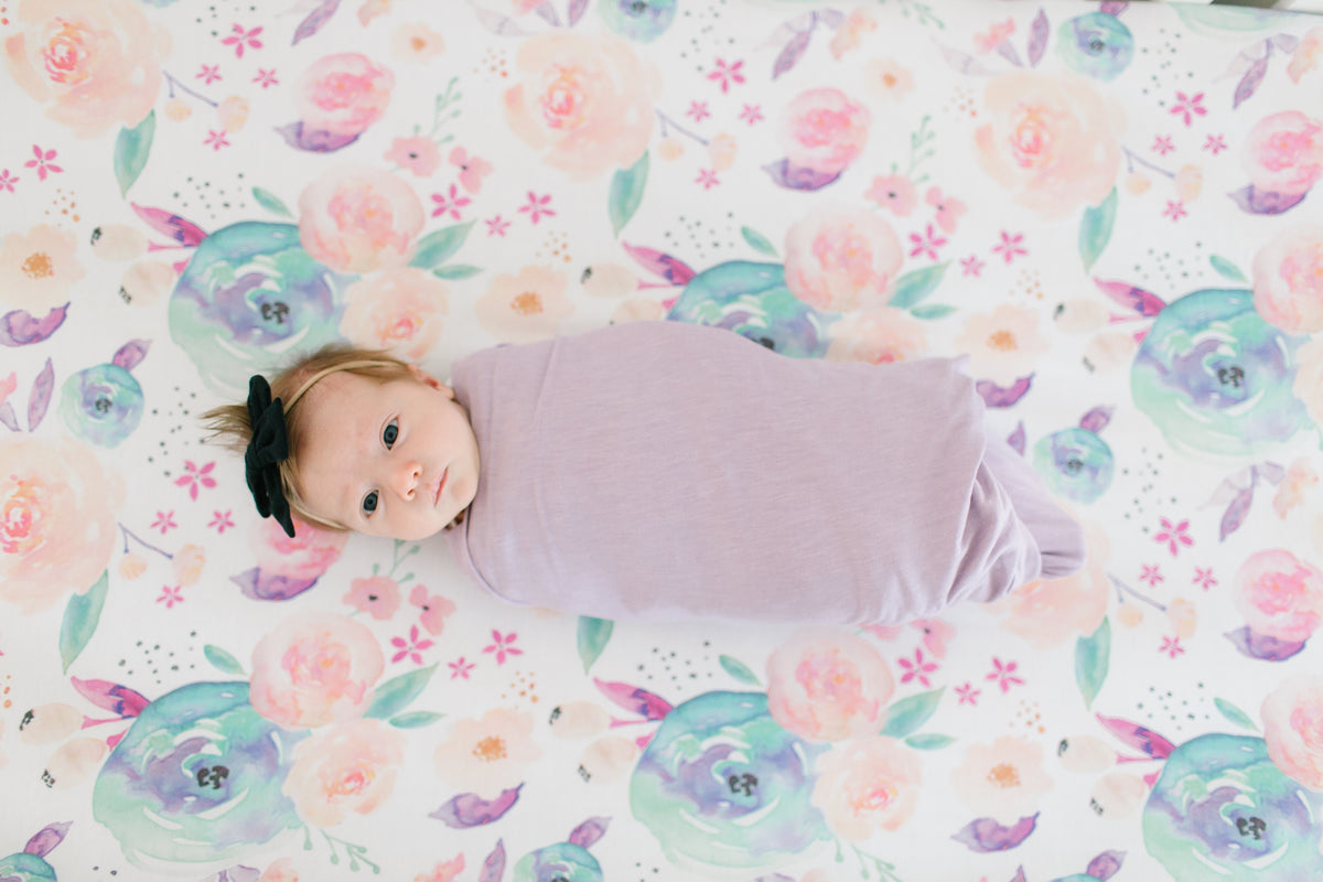 Premium Knit Fitted Crib Sheet - Bloom