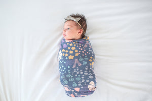 Knit Swaddle Blanket - Meadow