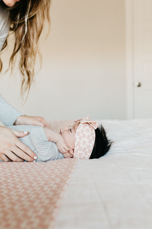 Knit Headband Bow - Star