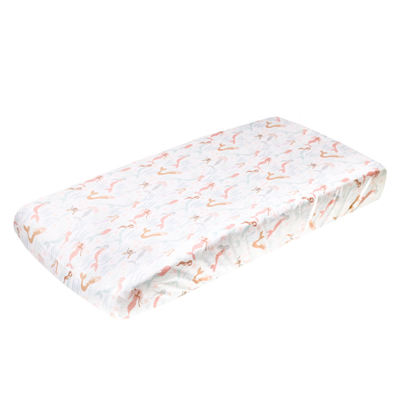Premium Knit Diaper Changing Pad Cover - Coral