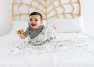 Knit Swaddle Blanket - Marble