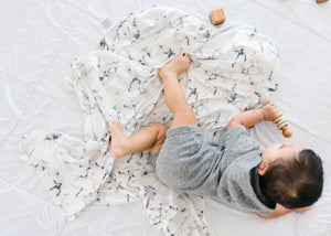 Knit Swaddle Blanket - Marble