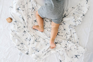 Knit Swaddle Blanket - Marble