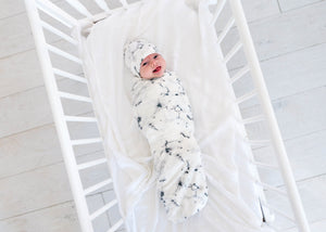 Knit Swaddle Blanket - Marble
