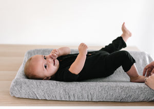 Premium Knit Diaper Changing Pad Cover - Asher