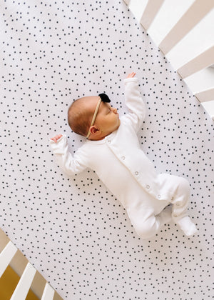 Premium Knit Fitted Crib Sheet - Willow