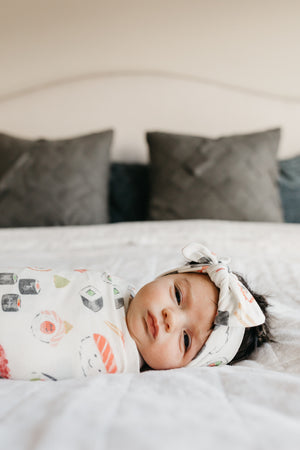 Knit Headband Bow - Baja