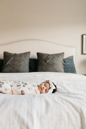 Knit Headband Bow - Baja